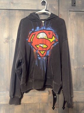 YoungLA Superman Zip Up Hoodie